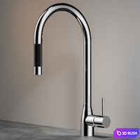 Fauset Quadro Brass 3D Model Vray, Corona