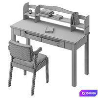 Home Office 3D Model Vray