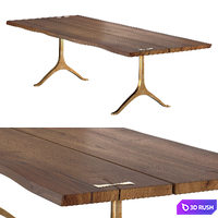 Bristol Dining Table 3D Model Vray, Corona