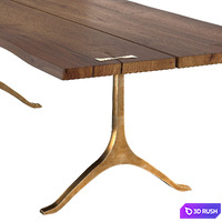 Bristol Dining Table 3D Model Vray, Corona