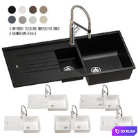 BLANCO ZIA sink set 05 3D Model Vray, Corona