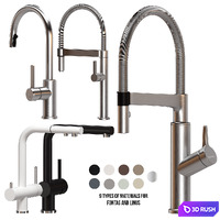 BLANCO faucet set 02 3D Model Vray, Corona