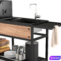 Barbecue 28 3D Model Vray, Corona