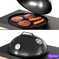 Barbecue 28 3D Model Vray, Corona