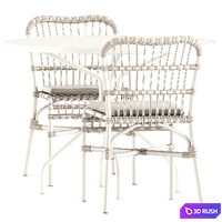 Lucy dining chairs by Vincent sheppard and Cambi Round table By Emu 3D Model Vray, Corona