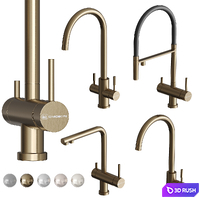 Omoikiri faucet set 01 3D Model Vray, Corona