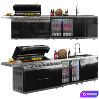 Whistler Outdoor Grill 3D Model Vray, Corona