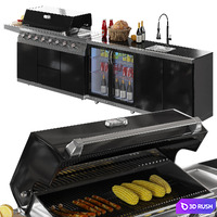 Whistler Outdoor Grill 3D Model Vray, Corona
