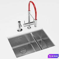 Omiriki sink and tap 3D Model Vray, Corona