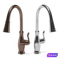 DELTA kitchen faucets 3D Model Vray, Corona