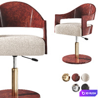 Renato Chenille Office Chair by CB2 3D Model Corona