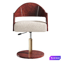 Renato Chenille Office Chair by CB2 3D Model Corona