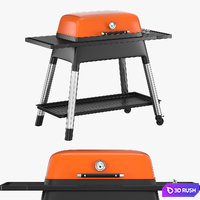 Everdure Force Gas 2 Burner BBQ 3D Model Vray, Corona