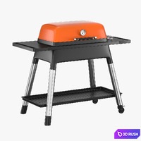 Everdure Force Gas 2 Burner BBQ 3D Model Vray, Corona