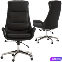 Ambassador Reclining Executive Chair 3D Model Vray, Corona