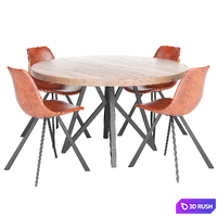 Dining Table 172 3D Model Vray