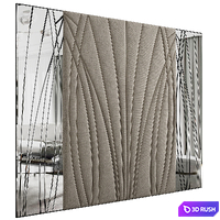 Decorative wall panel 3D Model Vray
