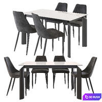 AERO Table TOSCANA Chair B140 3D Model Corona