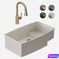 Performa Sink with Faucet 3D Model Vray