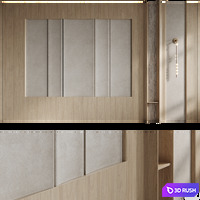 Lunar wall panel 3D Model Corona