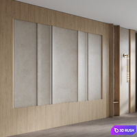 Lunar wall panel 3D Model Corona
