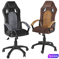 Driver computer chair 3D Model Vray, Corona