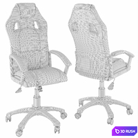 Driver computer chair 3D Model Vray, Corona