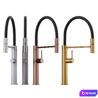 Kitchen faucet Foster Mixer Tap Skin 3D Model Vray, Corona
