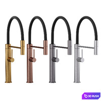 Kitchen faucet Foster Mixer Tap Skin 3D Model Vray, Corona