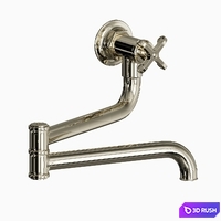 Henry Wall Mounted Articulated Pot Filler 3D Model Vray, Corona