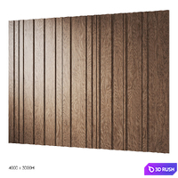 Decorative wood panels 2 3D Model Corona