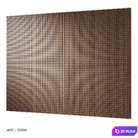 Decorative wood panels 2 3D Model Corona