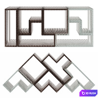 Shelving cabinet TETRIS by Bencore 3D Model Corona