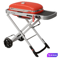Weber Traveler Portable Gas Grill 3D Model Corona