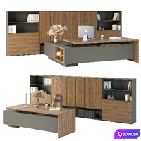 Office furniture set. 3 3D Model