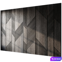 Headboard 3d Wall Panel 17 3D Model Vray, Corona