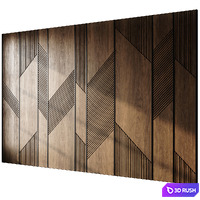 Headboard 3d Wall Panel 17 3D Model Vray, Corona
