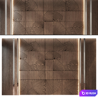 Wall panels | Set 277 3D Model Vray