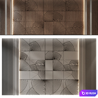 Wall panels | Set 277 3D Model Vray