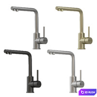 Faucet Omoikiri set 02 3D Model Vray, Corona
