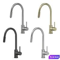 Faucet Omoikiri set 02 3D Model Vray, Corona