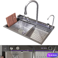 Boelon Luxury Kitchen Sink 3D Model Vray, Corona