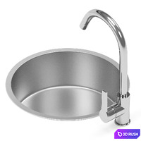 SMEG kitchen sink VFU43SFR 3D Model Vray, Corona