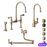 Perrin and Rowe Georgian Era Faucet 3D Model Vray, Corona