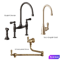Perrin and Rowe Georgian Era Faucet 3D Model Vray, Corona