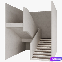 Staircase 9 3D Model Corona