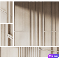 Decorative panels set 07 3D Model Corona