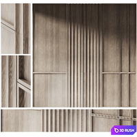 Decorative panels set 07 3D Model Corona