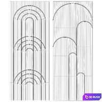Acoustic wall panels EchoPanel 3D Model Vray