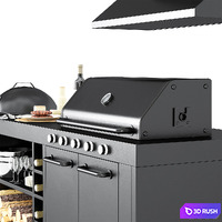 Barbecue 55 3D Model Vray, Corona